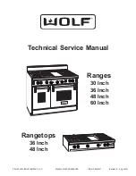 Wolf RT362F Technical & Service Manual preview