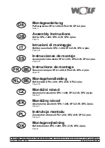 Wolf SPU-1-200 Assembly Instructions Manual preview