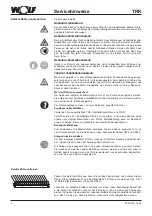 Preview for 2 page of Wolf TRK Installation Instructions Manual