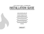 Wolf VACUUM SEAL DRAWER Installation Manual preview