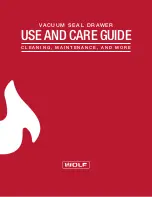 Wolf VS24 Use And Care Manual предпросмотр