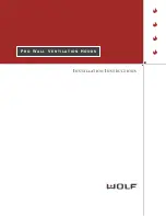 Wolf W302210I Installation Instructions Manual preview