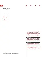 Preview for 2 page of Wolf W302210I Installation Instructions Manual