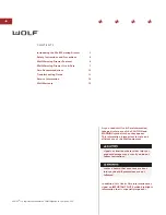 Preview for 2 page of Wolf WD30 Use & Care Information Manual