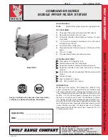 Wolf WF50 Specification Sheet preview