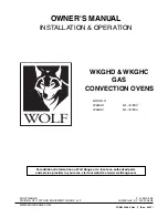 Предварительный просмотр 1 страницы Wolf WKGHC Owner'S Manual