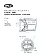 Preview for 2 page of Wolf WOLFLITE H-251 Operation & Maintenance Instructions Manual