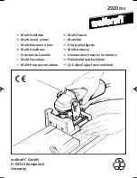 Preview for 1 page of Wolfcraft 2920000 Instructions Manual