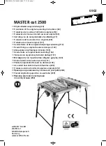 Предварительный просмотр 1 страницы Wolfcraft MASTER cut 2500 Translation Of The Original Operating Instructions