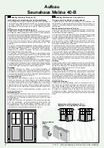 Предварительный просмотр 45 страницы Wolff Finnhaus Melina 40-B Building Instructions