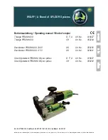 WOLFF Doortrimmer PIRANHA 09 Operating Manual preview