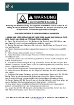 Предварительный просмотр 2 страницы WOLFF WO 630 Translation Of The Original Instruction