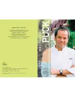 Preview for 1 page of Wolfgang Puck BDFR0020 Bistro collection Manual