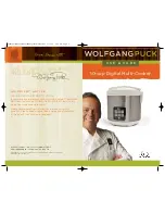 Wolfgang Puck BDRCRD010 Use & Care Manual preview