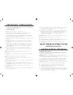 Preview for 2 page of Wolfgang Puck BIFCM010 User Manual