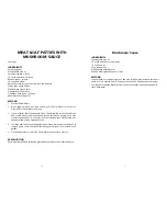 Preview for 7 page of Wolfgang Puck Bistro BCGL0005 Owner'S Manual