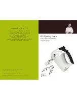 Wolfgang Puck Bistro BHM00240 Use And Care Manual preview