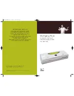 Preview for 1 page of Wolfgang Puck Bistro collection BVS0010 Use And Care Manual