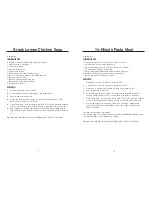 Preview for 10 page of Wolfgang Puck BPCR00175 Cafe collection Manual