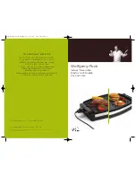 Wolfgang Puck BRGG0035 Bistro collection Use And Care Manual preview