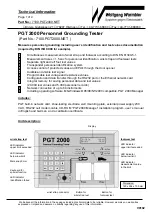 Wolfgang Warmbier PGT 2000 Technical Information preview