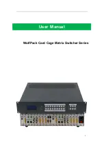 WolfPack 18x18 Card Cage User Manual preview