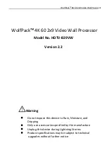 WolfPack HDTV-B29VW Manual preview