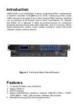 Preview for 4 page of WolfPack HDTVHDMX0404S User Manual