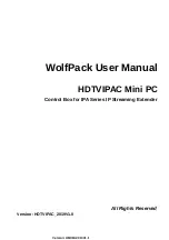 WolfPack HDTVIPAC User Manual preview