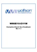 Предварительный просмотр 1 страницы Wolfson WM8510-EV1M User Handbook Manual