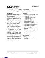 Wolfson WM8580 Instruction Manual preview