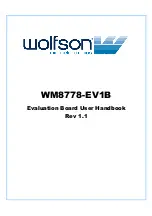 Wolfson WM8778-EV1B User Handbook Manual предпросмотр