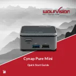 Предварительный просмотр 1 страницы WolfVision Cynap Pure Mini Quick Start Manual