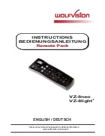 WolfVision VZ-8light4 Instructions Manual preview