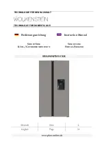 Wolkenstein SBS490NFWD IXK Instruction Manual preview