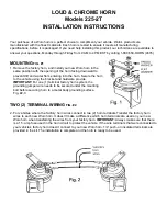 Wolo 225-2T Installation Instructions предпросмотр