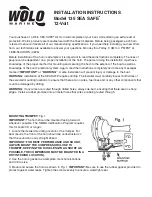 Wolo SEA SAFE 135 Installation Instructions preview