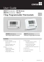 WOLSELEY CENTER 340017 User Manual preview