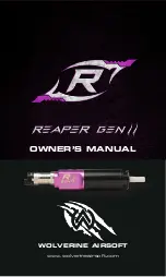 Wolverine Airsoft REAPER GEN Owner'S Manual preview