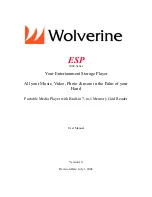 Preview for 1 page of Wolverine ESP 5000 User Manual