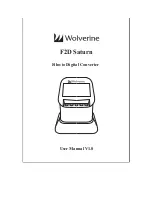 Предварительный просмотр 1 страницы Wolverine F2D Saturn User Manual