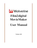 Wolverine Film2digital MovieMaker User Manual preview