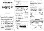 Предварительный просмотр 1 страницы WoMaster RP428 Quick Installation Manual