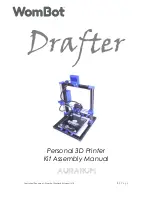 Preview for 1 page of Wombot Drafter Assembly Manual