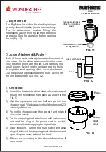 Предварительный просмотр 6 страницы WonderChef Nutri-blend Instruction Manual