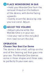 Preview for 8 page of WonderEar WonderOne User Manual