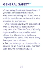 Preview for 35 page of WonderEar WonderOne User Manual