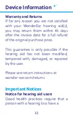 Preview for 33 page of WonderEar WonderX User Manual