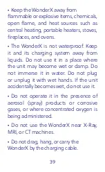 Preview for 40 page of WonderEar WonderX User Manual