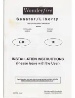 Wonderfire 9500260 Installation Instructions Manual preview